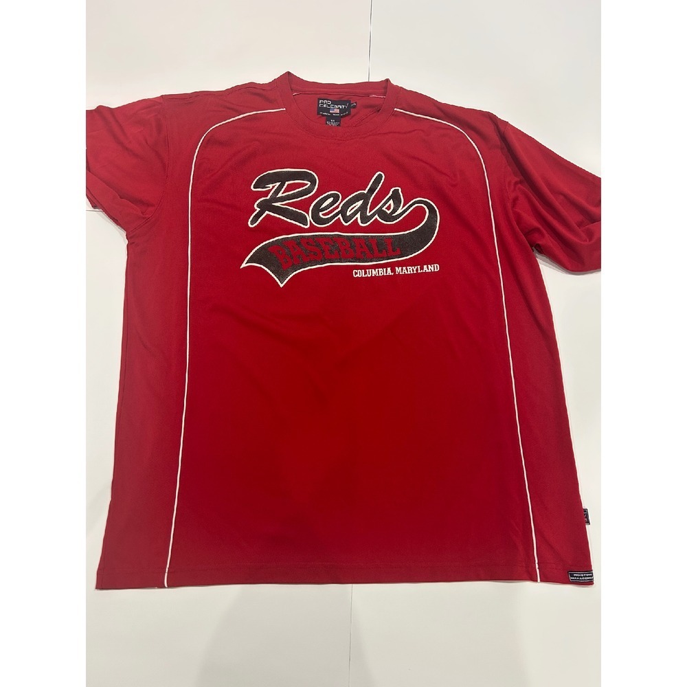 Pro Celebrity Reds Baseball Jersey Moisture Wicking Men Long‎ Sleeve XXL